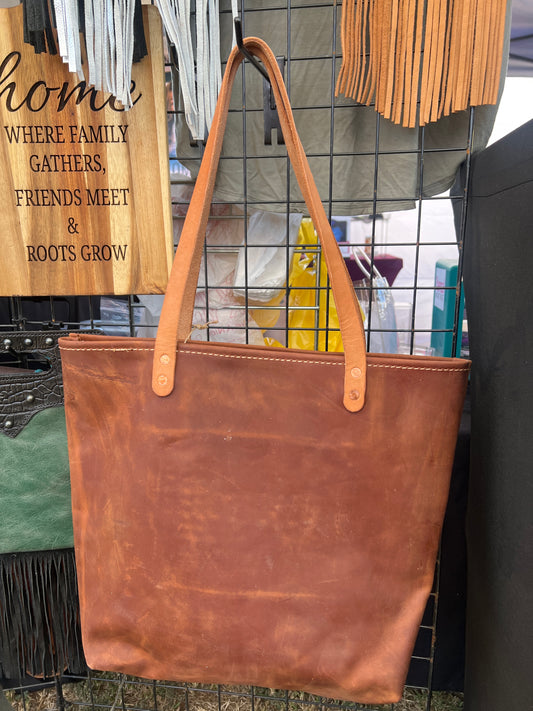 Brown Leather Tote