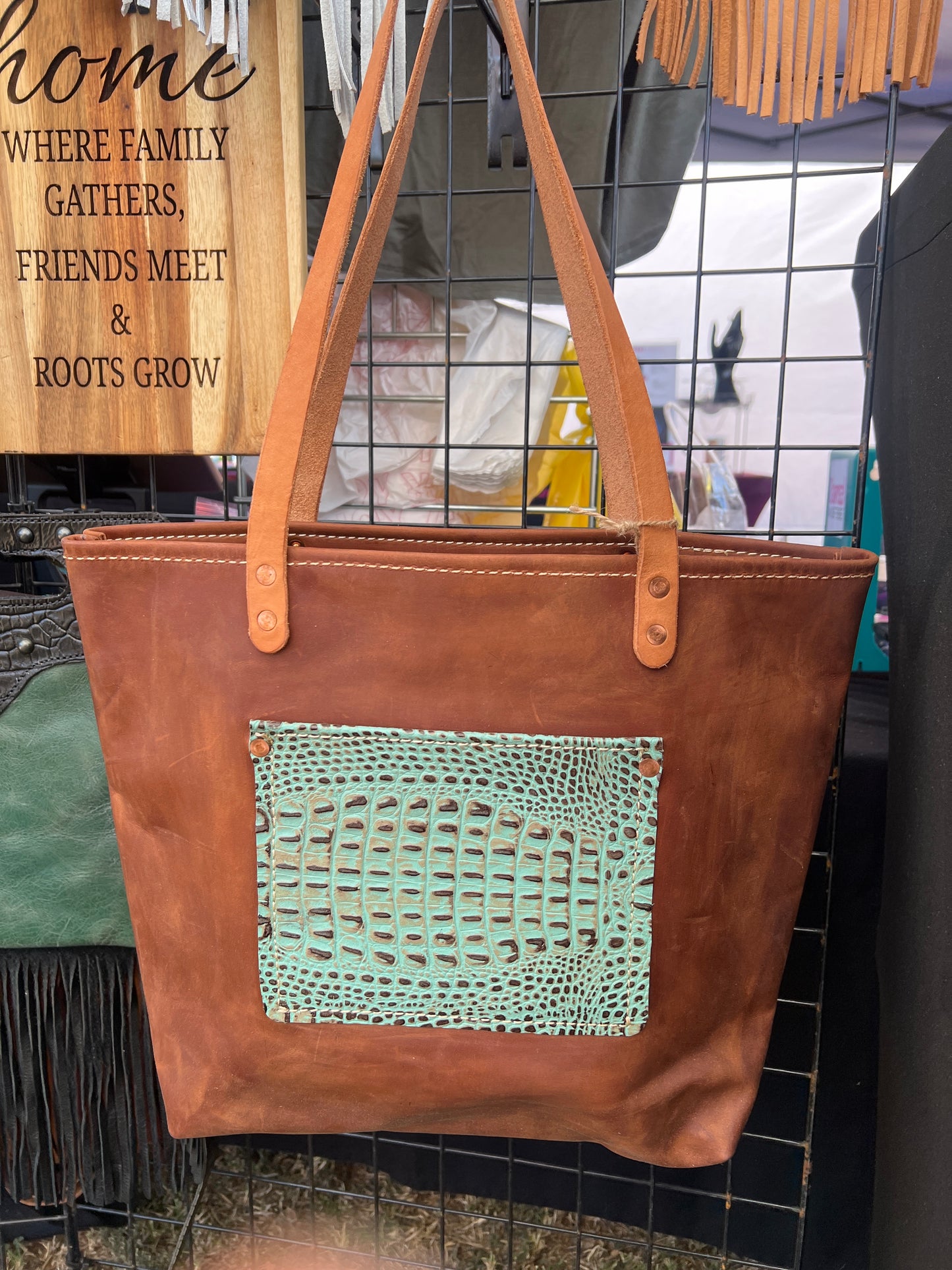 Brown Leather Tote