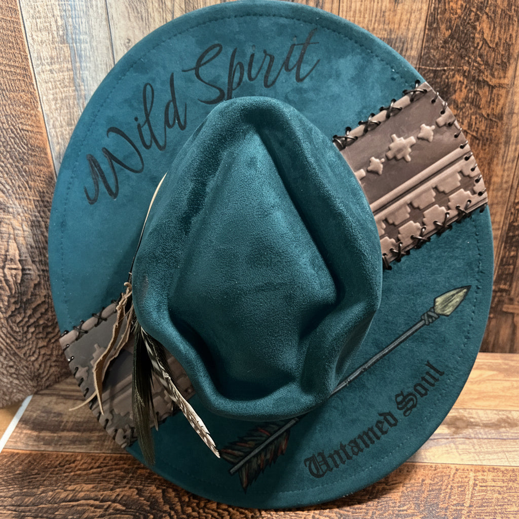Engraved Suede Hat
