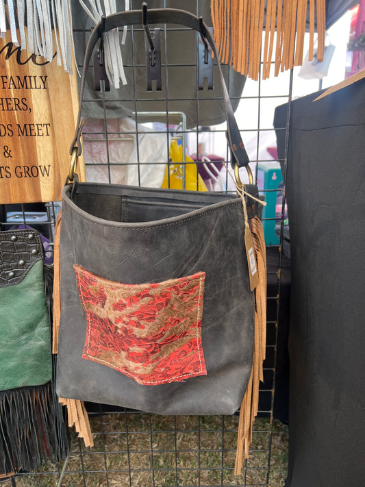 Black Leather Tote