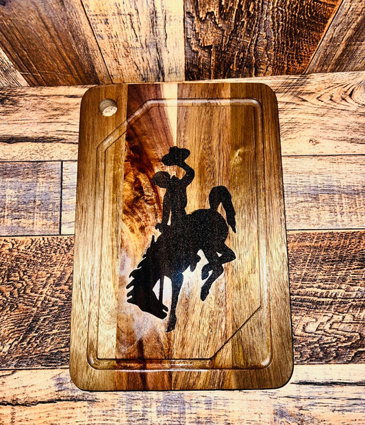 Bronc cutting board