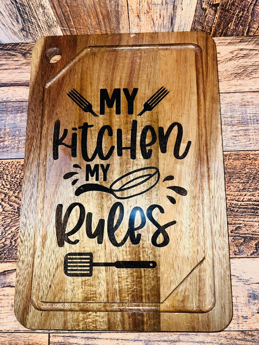 Engraved cutting board