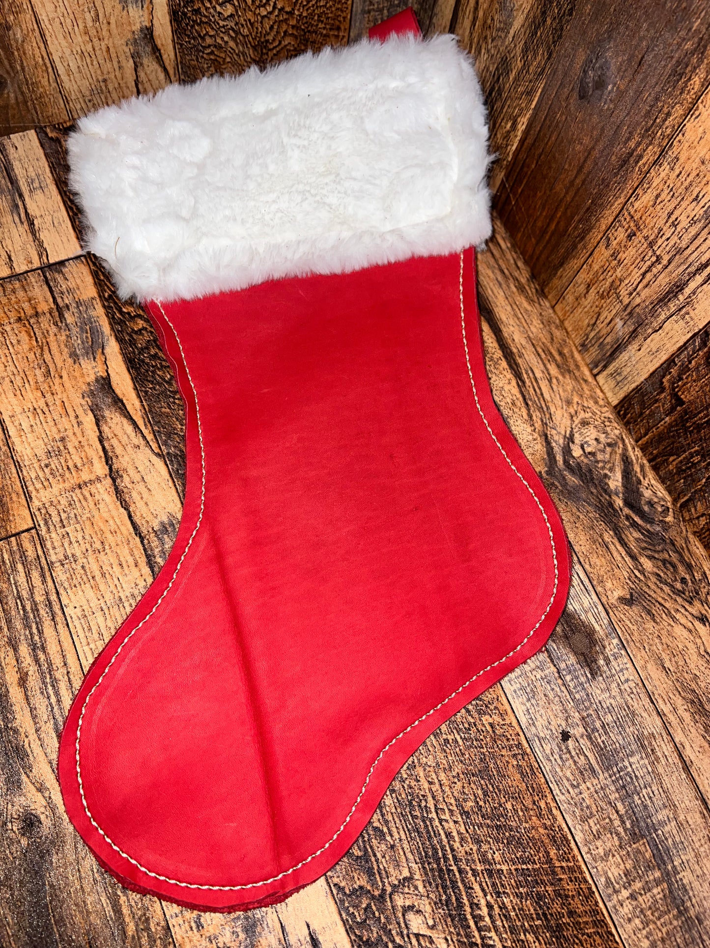 Leather Christmas Stocking