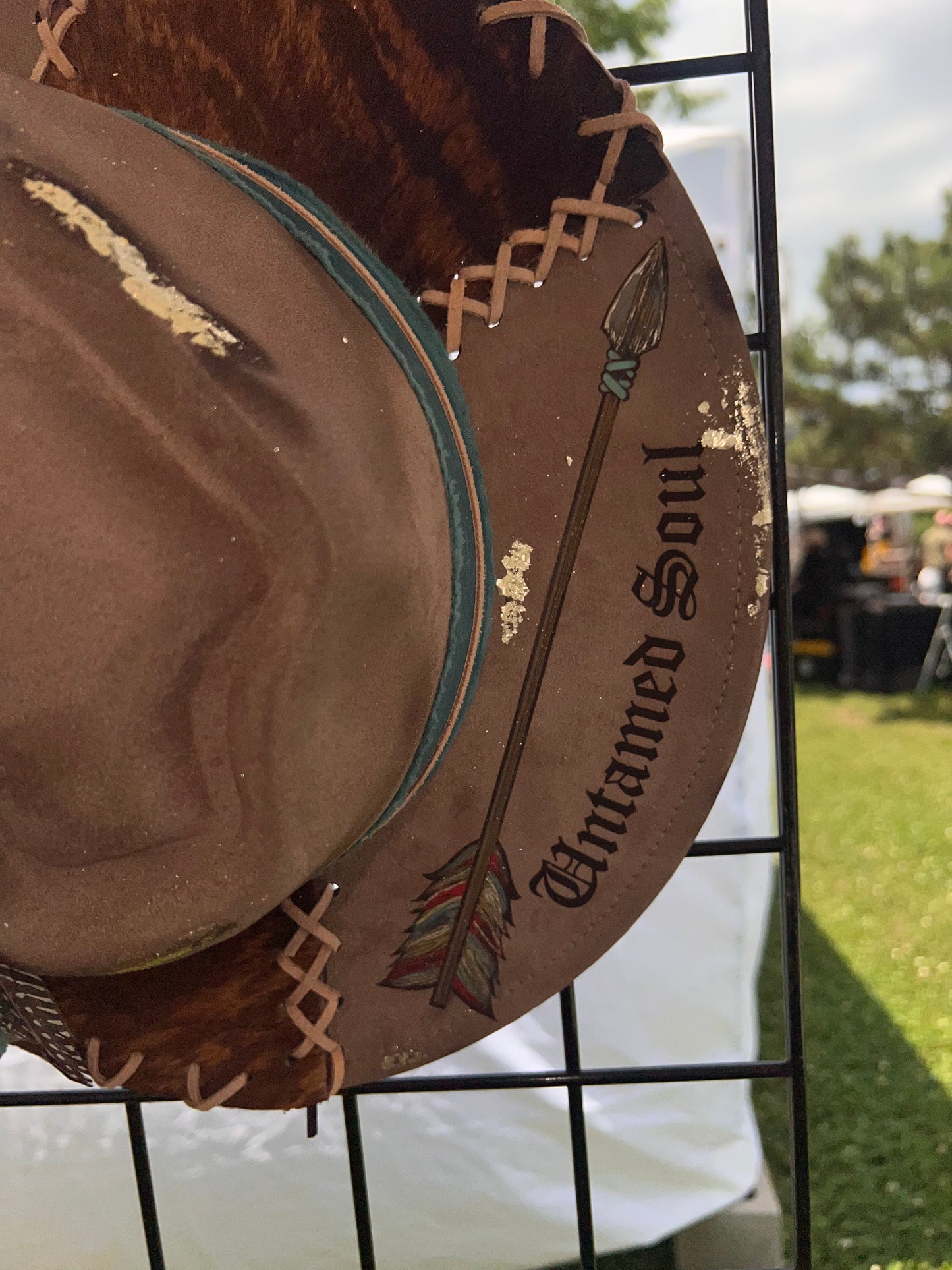 Engraved Suede Hat