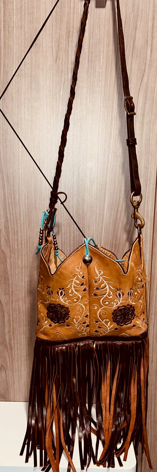 Double Boot Top Purse with Rein