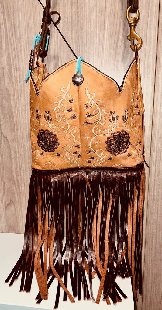 Double Boot Top Purse with Rein